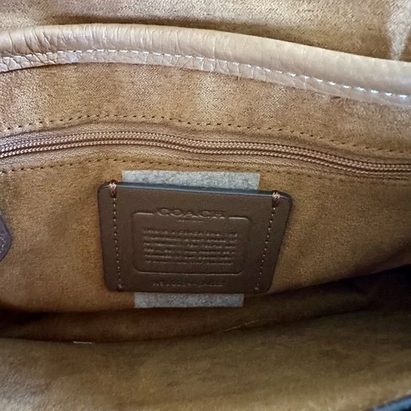 Coach Tan and Cream Crossbody Bag - Picture 7 of 13